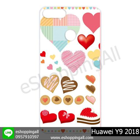 MHW-015A102 Huawei Y9 2018 เคสหัวเหว่ยแบบแข็งพิมพ์ลาย