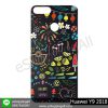 MHW-015A110 Huawei Y9 2018 เคสหัวเหว่ยแบบแข็งพิมพ์ลาย