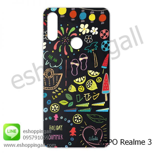 MOP-007A103 OPPO Realme3 เคสมือถือออปโป้แบบแข็งพิมพ์ลาย