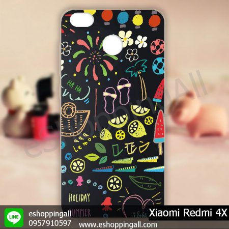 MXI-003A107 Xiaomi Redmi 4X เคสมือถือเสี่ยวมี่แบบแข็งพิมพ์ลาย