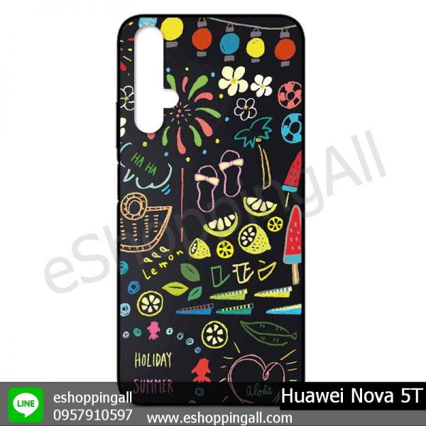 MHW-017A115 Huawei Nova 5T เคสมือถือหัวเหว่ย แบบยางนิ่ม พิมพ์ลาย