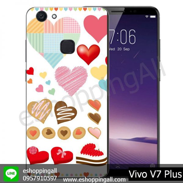 MVI-004A107 Vivo V7 Plus เคสมือถือวีโว่แบบยางนิ่มพิมพ์ลาย