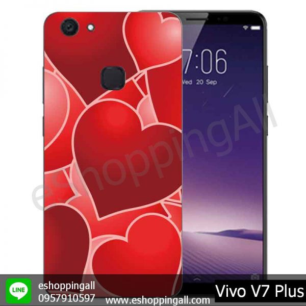 MVI-004A112 Vivo V7 Plus เคสมือถือวีโว่แบบยางนิ่มพิมพ์ลาย