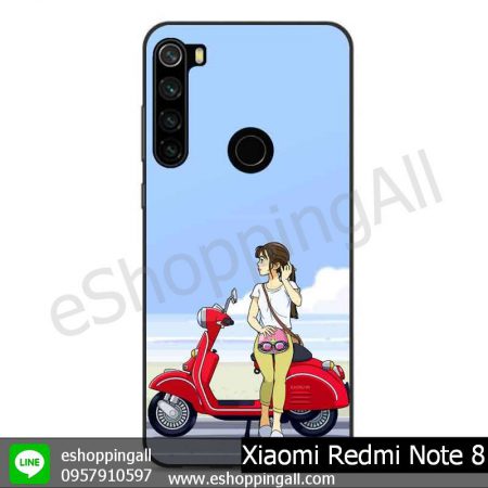 MXI-010A101 Xaomi Redmi Note 8 เคสมือถือเสี่ยวมี่ขอบยางพิมพ์ลายเคลือบใส