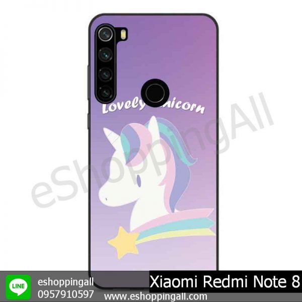 MXI-010A102 Xaomi Redmi Note 8 เคสมือถือเสี่ยวมี่ขอบยางพิมพ์ลายเคลือบใส