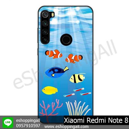 MXI-010A104 Xaomi Redmi Note 8 เคสมือถือเสี่ยวมี่ขอบยางพิมพ์ลายเคลือบใส