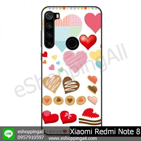 MXI-010A106 Xaomi Redmi Note 8 เคสมือถือเสี่ยวมี่ขอบยางพิมพ์ลายเคลือบใส