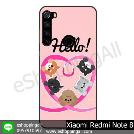 MXI-010A107 Xaomi Redmi Note 8 เคสมือถือเสี่ยวมี่ขอบยางพิมพ์ลายเคลือบใส