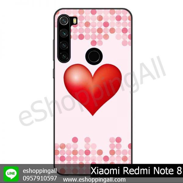 MXI-010A109 Xaomi Redmi Note 8 เคสมือถือเสี่ยวมี่ขอบยางพิมพ์ลายเคลือบใส