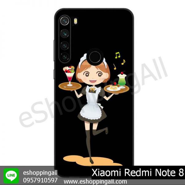 MXI-010A111 Xaomi Redmi Note 8 เคสมือถือเสี่ยวมี่ขอบยางพิมพ์ลายเคลือบใส