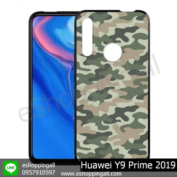MHW-018A105 Huawei Y9 Prime 2019 เคสมือถือหัวเหว่ยขอบยางพิมพ์ลายเคลือบใส
