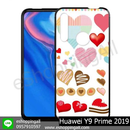 MHW-018A111 Huawei Y9 Prime 2019 เคสมือถือหัวเหว่ยขอบยางพิมพ์ลายเคลือบใส