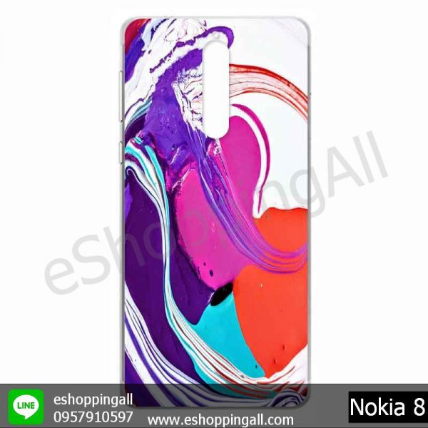 MNK-001A111 Nokia 8 เคสมือถือโนเกียแบบแข็งพิมพ์ลาย