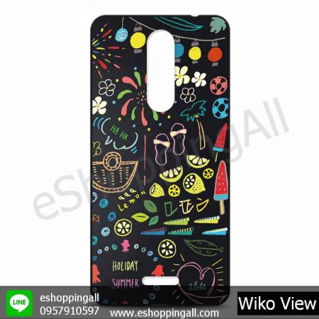 MWI-006A114 Wiko View เคสวีโก้วิว แบบยางนิ่มพิมพ์ลาย