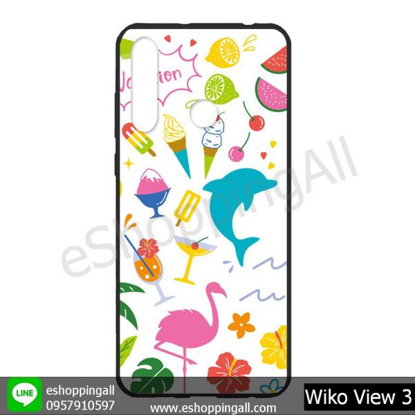 MWI-013A109 Wiko View 3 เคสมือถือวีโก้แบบยางนิ่มพิมพ์ลาย