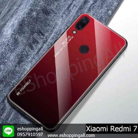MXI-013A306 Xiaomi Redmi 7 เคสมือถือเสี่ยวมี่แบบแข็งขอบยาง หลังอะคริลิค