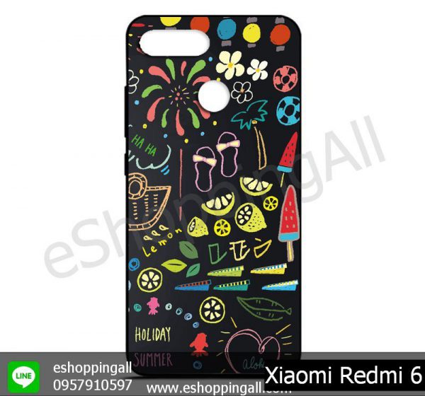 MXI-011A110 Xiaomi Redmi 6 เคสมือถือเสี่ยวมี่ยางนิ่มพิมพ์ลาย