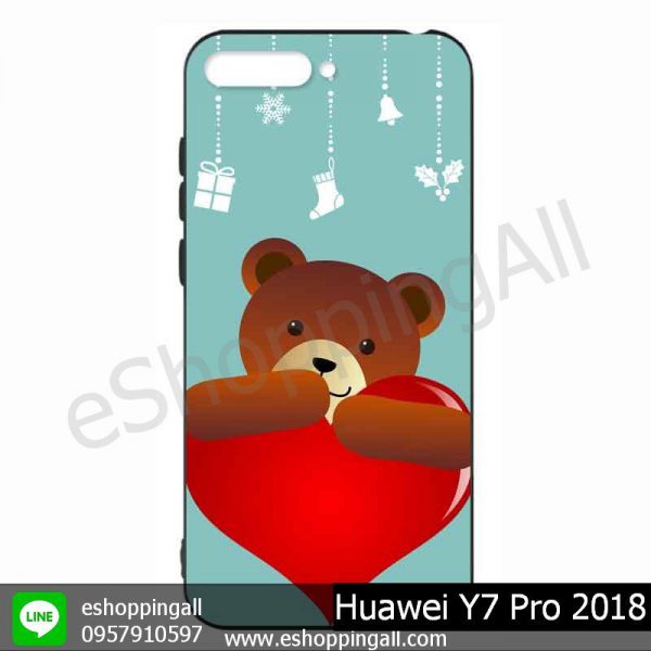 MHW-020A101 Huawei Y7 Pro 2018 เคสมือถือหัวเหว่ยแบบยางนิ่มพิมพ์ลาย