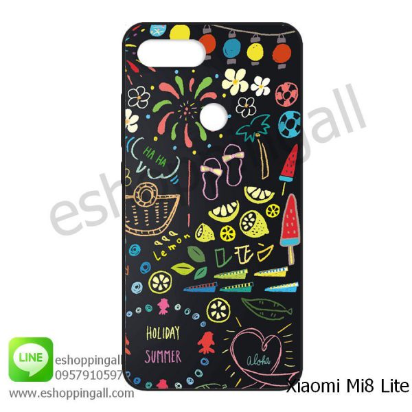 MXI-008A108 Xiaomi Mi8 Lite เคสมือถือเสี่ยวมี่ยางนิ่มพิมพ์ลาย