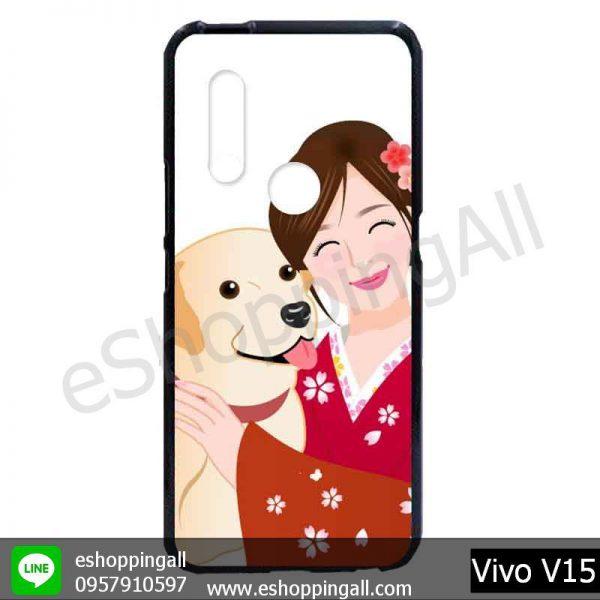 MVI-007A110 Vivo V15 เคสมือถือวีโว่แบบยางนิ่มพิมพ์ลาย