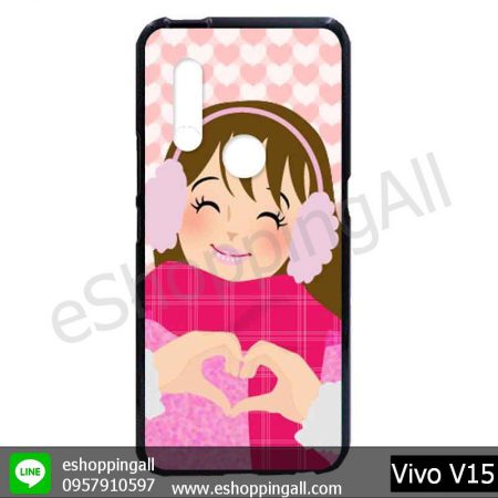 MVI-007A116 Vivo V15 เคสมือถือวีโว่แบบยางนิ่มพิมพ์ลาย