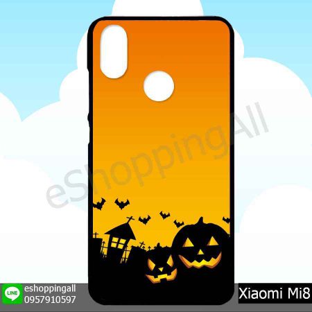 MXI-007A110 Xiaomi Mi8 เคสมือถือเสี่ยวมี่ขอบยางพิมพ์ลายเคลือบใส