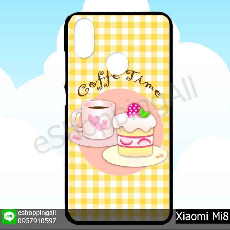 MXI-007A115 Xiaomi Mi8 เคสมือถือเสี่ยวมี่ขอบยางพิมพ์ลายเคลือบใส