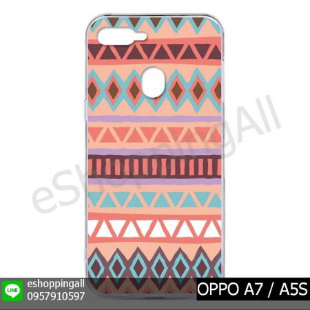 MOP-012A102 OPPO A7 / A5S เคสมือถือออปโป้แบบแข็งพิมพ์ลาย