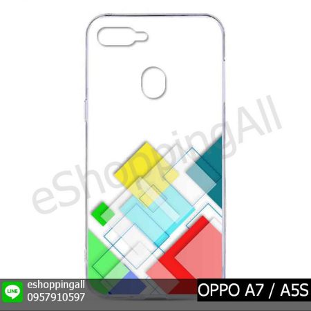 MOP-012A103 OPPO A7 / A5S เคสมือถือออปโป้แบบแข็งพิมพ์ลาย