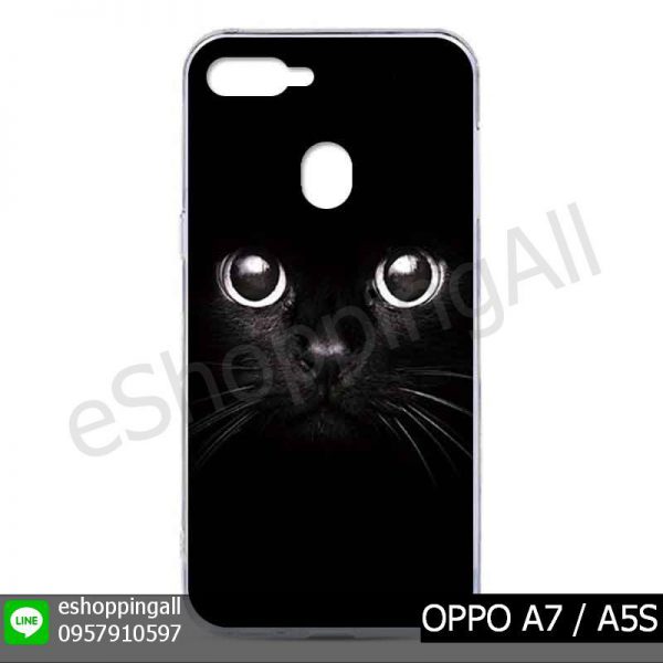 MOP-012A104 OPPO A7 / A5S เคสมือถือออปโป้แบบแข็งพิมพ์ลาย