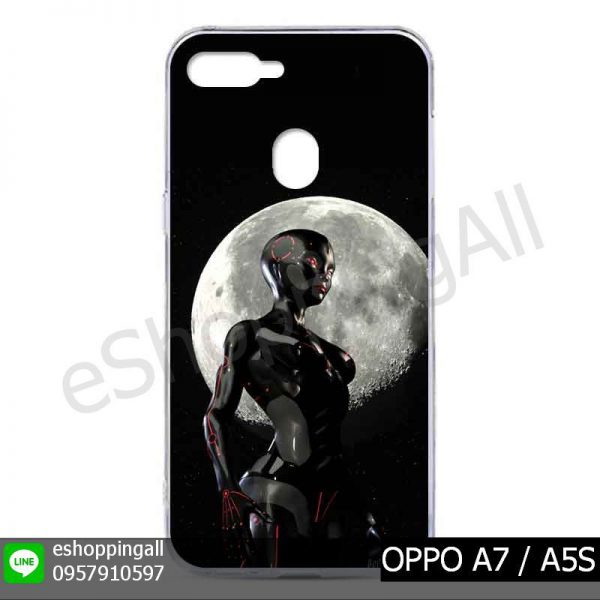 MOP-012A108 OPPO A7 / A5S เคสมือถือออปโป้แบบแข็งพิมพ์ลาย