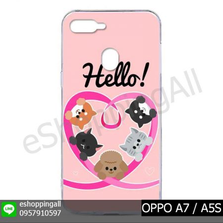 MOP-012A109 OPPO A7 / A5S เคสมือถือออปโป้แบบแข็งพิมพ์ลาย