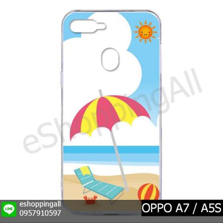 MOP-012A110 OPPO A7 / A5S เคสมือถือออปโป้แบบแข็งพิมพ์ลาย