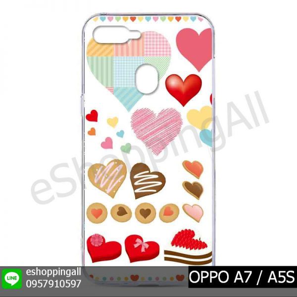 MOP-012A111 OPPO A7 / A5S เคสมือถือออปโป้แบบแข็งพิมพ์ลาย