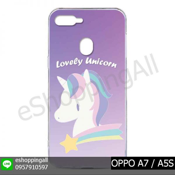 MOP-012A113 OPPO A7 / A5S เคสมือถือออปโป้แบบแข็งพิมพ์ลาย