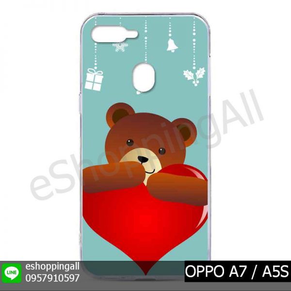 MOP-012A114 OPPO A7 / A5S เคสมือถือออปโป้แบบแข็งพิมพ์ลาย