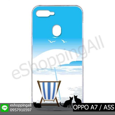 MOP-012A118 OPPO A7 / A5S เคสมือถือออปโป้แบบแข็งพิมพ์ลาย