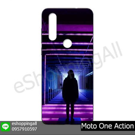 MMT-001A102 Moto One Action เคสมือถือโมโตแบบยางนิ่มพิมพ์ลาย