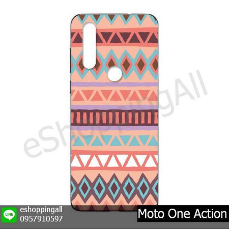 MMT-001A105 Moto One Action เคสมือถือโมโตแบบยางนิ่มพิมพ์ลาย