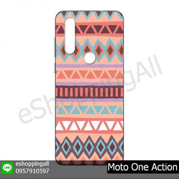 MMT-001A105 Moto One Action เคสมือถือโมโตแบบยางนิ่มพิมพ์ลาย