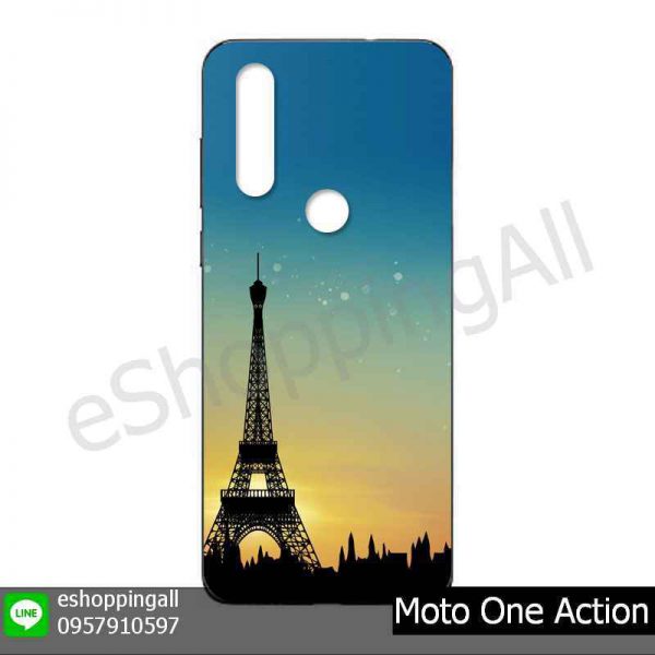 MMT-001A107 Moto One Action เคสมือถือโมโตแบบยางนิ่มพิมพ์ลาย