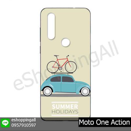 MMT-001A108 Moto One Action เคสมือถือโมโตแบบยางนิ่มพิมพ์ลาย