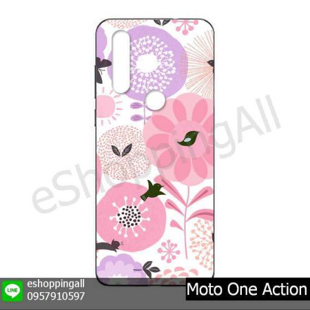 MMT-001A110 Moto One Action เคสมือถือโมโตแบบยางนิ่มพิมพ์ลาย