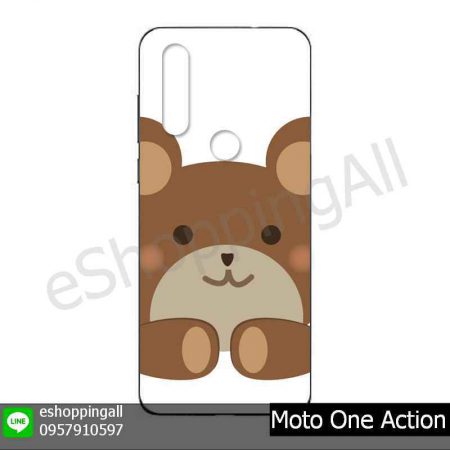 MMT-001A111 Moto One Action เคสมือถือโมโตแบบยางนิ่มพิมพ์ลาย