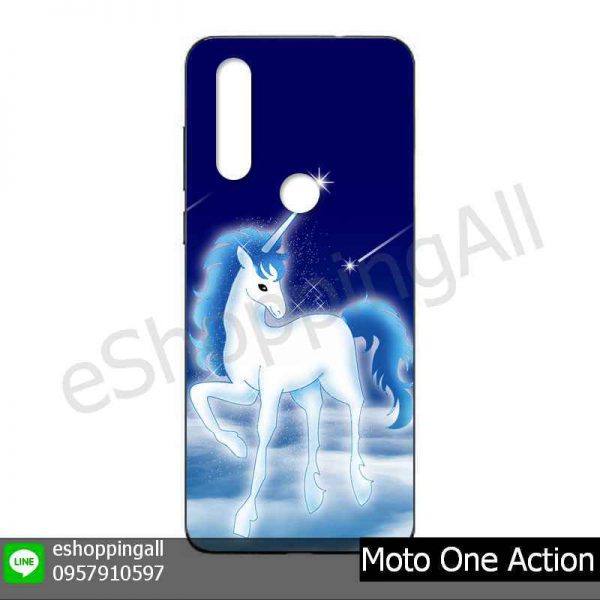 MMT-001A114 Moto One Action เคสมือถือโมโตแบบยางนิ่มพิมพ์ลาย