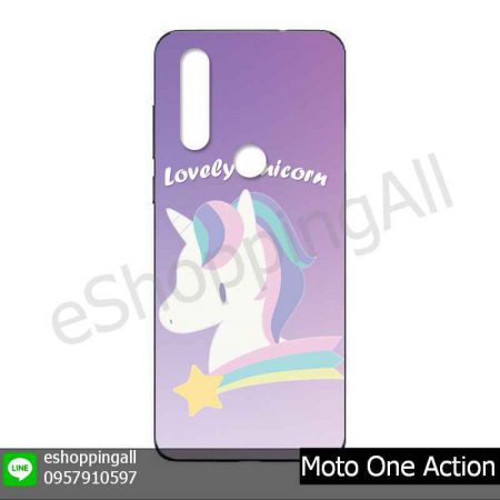 MMT-001A117 Moto One Action เคสมือถือโมโตแบบยางนิ่มพิมพ์ลาย