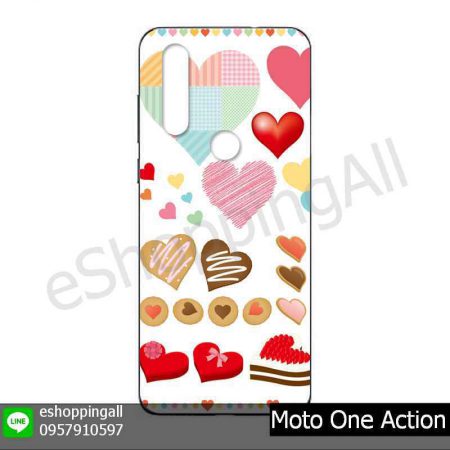 MMT-001A118 Moto One Action เคสมือถือโมโตแบบยางนิ่มพิมพ์ลาย