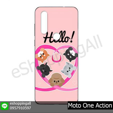 MMT-001A119 Moto One Action เคสมือถือโมโตแบบยางนิ่มพิมพ์ลาย