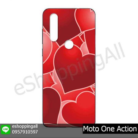 MMT-001A120 Moto One Action เคสมือถือโมโตแบบยางนิ่มพิมพ์ลาย