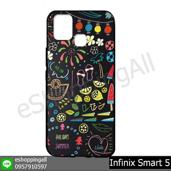 MIN-002A108 Infinix Smart 5 เคสมือถืออินฟินิกซ์ยางนิ่มพิมพ์ลาย